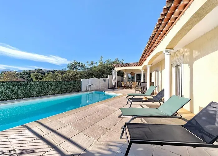 Superbe Villa Climatisee Avec Piscine Chauffee-Terrasse-Vue Mer Et Montagne
